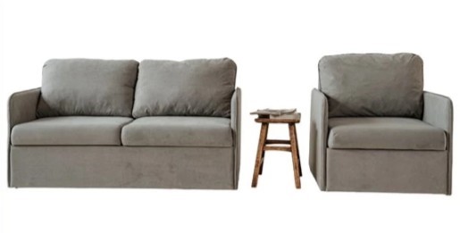 Набор мебели Амира серый диван + кресло в Симферополе - изображение