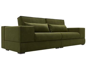Прямой диван Лига-037, Зеленый (Микровельвет) в Симферополе