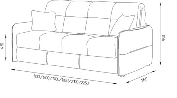 Прямой диван Токио 2 150 (НПБ) в Симферополе - предосмотр 6