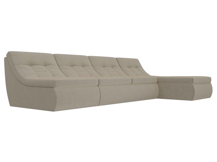 Модульный угловой диван Холидей, Бежевый (микровельвет) в Симферополе - изображение 3