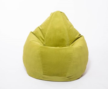 Кресло-мешок Груша малое, велюр однотон, травянное в Симферополе - предосмотр 1