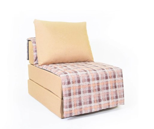 Бескаркасное кресло-кровать Харви, песочный-квадро беж в Симферополе - изображение