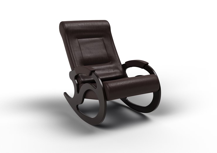 Кресло-качалка Вилла, экокожа крем 11-К-КР в Симферополе - изображение 1