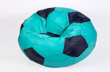 Кресло-мешок Мяч большой, бирюзово-черный в Симферополе