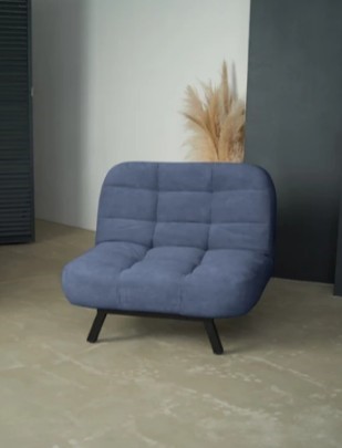 Кресло на ножках Абри опора металл (синий) в Симферополе - изображение 8