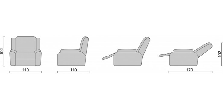 Кресло-трансформер Recliner (электро) в Симферополе - изображение 3