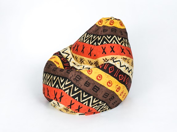 Кресло-мешок Груша среднее, жаккард, африкан в Симферополе - изображение