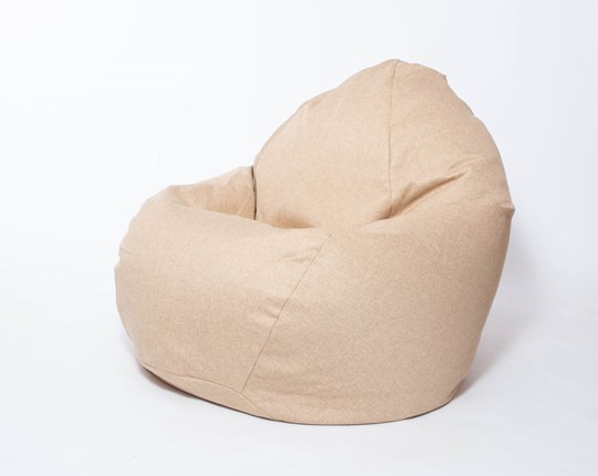 Кресло-мешок Макси, рогожка, 150х100, песочное в Симферополе - изображение
