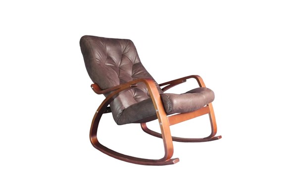 Кресло-качалка Гранд, замша шоколад в Симферополе - изображение