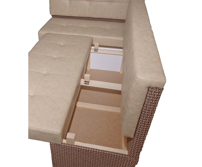 Угловой кухонный диван Нео КМ 3 с механизмом 2000*1110 в Симферополе - изображение 6