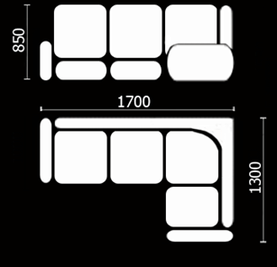 Кухонный угловой диван Нео КМ-01 (168х128 см.) в Симферополе - предосмотр 3