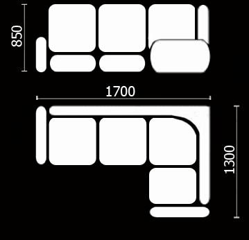 Кухонный угловой диван Нео КМ-01 (168х128 см.) в Симферополе - изображение 3