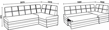 Кухонный диван НЕО КМ-06 ДУ с механизмом в Симферополе - предосмотр 5