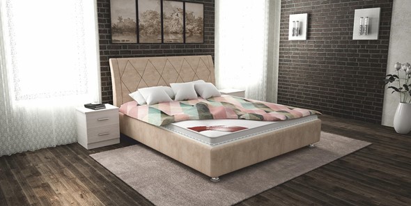 Кровать полуторная Верона 120х200 (с основанием) в Симферополе - изображение