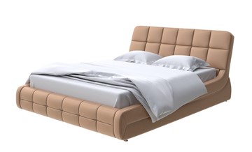 Кровать 2-спальная Corso-6 140x200, Экокожа (Бронзовый перламутр) в Симферополе