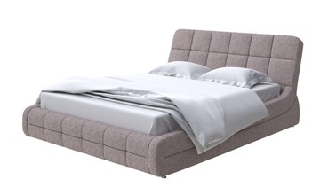 Кровать спальная Corso-6 140x200, Рогожка (Levis 25 Светло-коричневый) в Симферополе