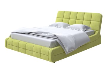 Спальная кровать Corso-6 200х200, Рогожка (Тетра Яблоко) в Симферополе