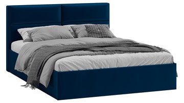 Кровать 2-спальная Глосс Тип 1 (Велюр Confetti Blue) в Симферополе