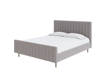 Двуспальная кровать Madison 140x200, Искусственная шерсть (Лама Светло-серый) в Симферополе