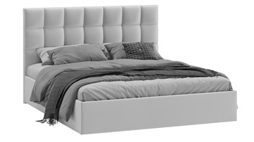 Кровать двуспальная с подъемным механизмом Эмбер (Велюр Confetti Silver) в Симферополе