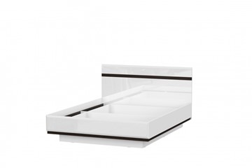Кровать Соло универсальная 1,6х2,0, белый/белый глянец/венге в Симферополе