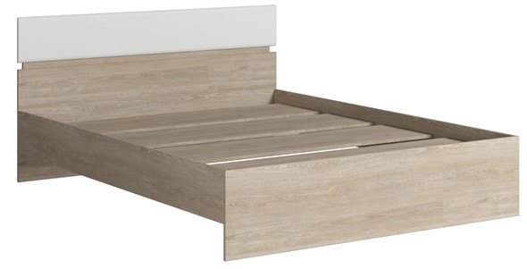 Кровать 2-спальная Светлана 1600, белый/дуб сонома в Симферополе - изображение