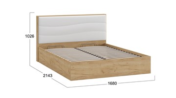 Кровать с механизмом Миранда тип 1 (Дуб крафт золотой/Белый глянец) в Симферополе - предосмотр 1