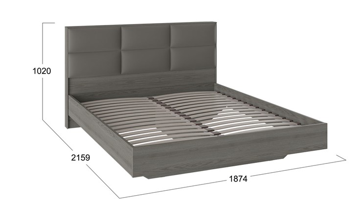 Кровать с мягким изголовьем Либерти, Хадсон/Ткань Грей СМ-297.01.005 в Симферополе - изображение 1