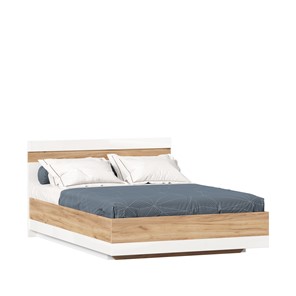Кровать спальная Фиджи 1400 с подъемным механизмом ЛД 659.081, Дуб золотой/Белый в Симферополе