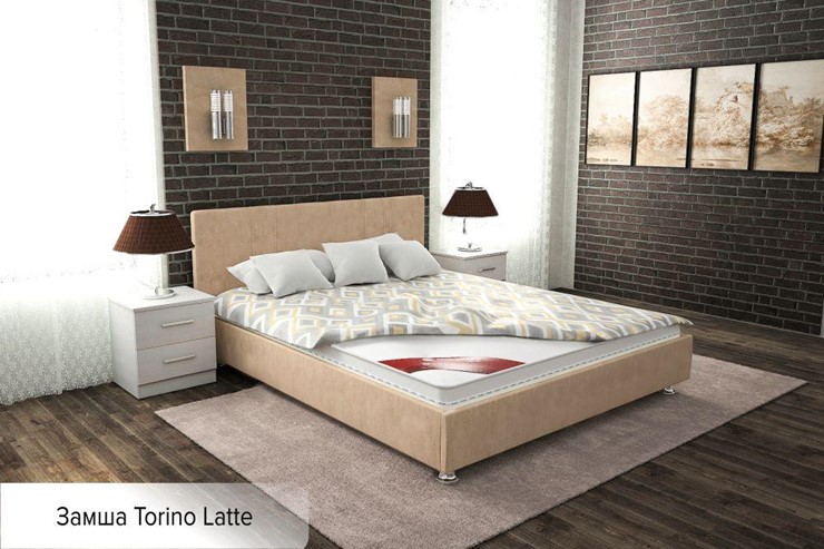 Кровать 1.5-спальная Вена 140х200 (с основанием) в Симферополе - изображение 3