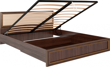 Кровать с механизмом двуспальная Беатрис М11 с мягким изголовьем (Орех Гепланкт) в Симферополе