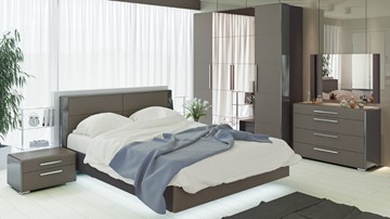 Модульная спальня Наоми №3, цвет Фон серый, Джут в Симферополе