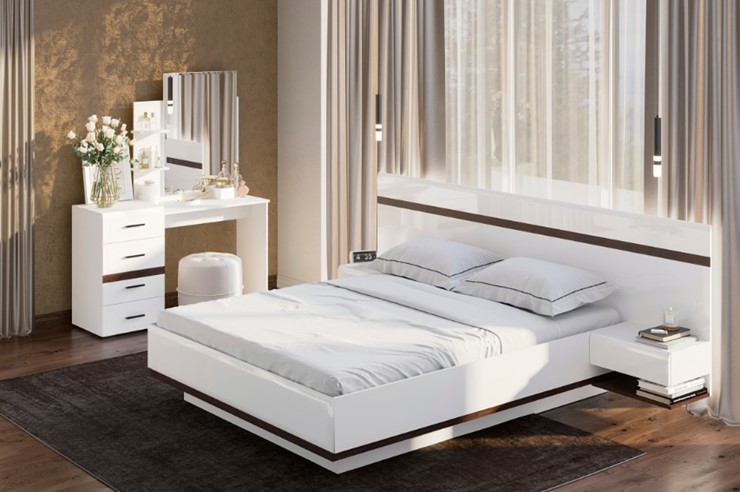 Спальня Соло, белый/белый глянец/венге в Симферополе - изображение