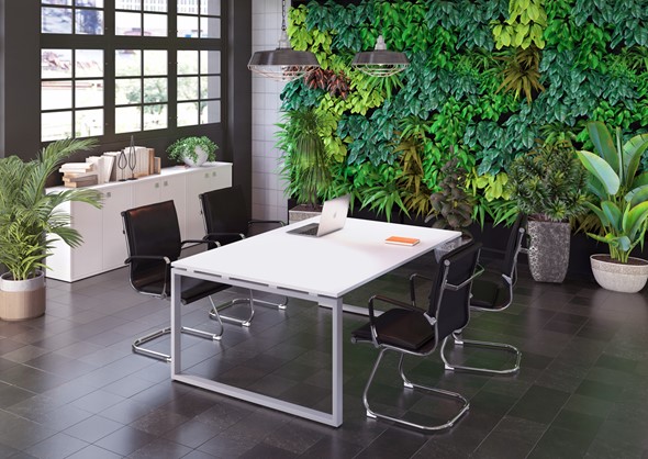Набор мебели в офис Metal System Style (Серый/Белый) в Симферополе - изображение