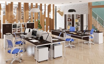 Офисный набор мебели Imago S - два стола, две тумбы в Симферополе
