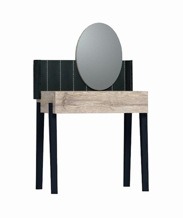 Столик туалетный Nature 43, Гаскон Пайн-Черный в Симферополе - изображение