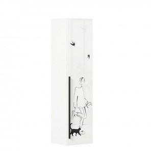 Одностворчатый шкаф Джоли Тип 1 ЛД 535.010, Серый шелк в Симферополе - предосмотр