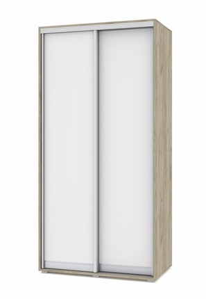 Шкаф 2-х створчатый О41, Серый дуб - Белый в Симферополе - изображение