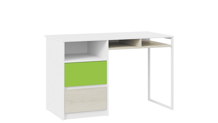 Письменный стол Сканди СМ-386.15.02-20 (Дуб Гарден, Белая, Зеленый) в Симферополе - изображение 2