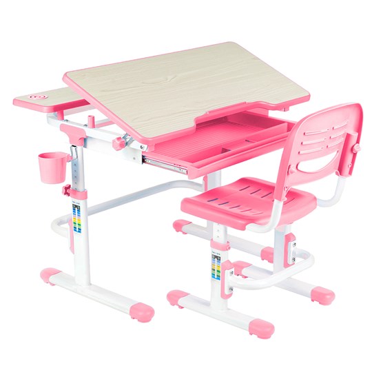 Растущий стол и стул Lavoro Pink в Симферополе - изображение 1