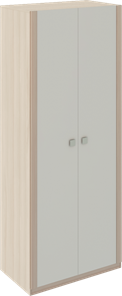 Шкаф двухдверный Глэдис М22 (Шимо светлый/Белый текстурный) в Симферополе