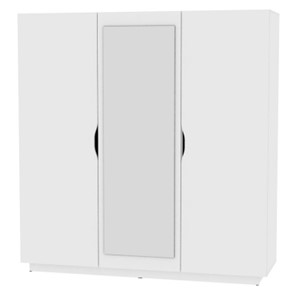 Шкаф распашной Аврора (H30_M) 1872х1801х540, Белый в Симферополе