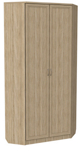 Распашной шкаф 401 угловой со штангой, цвет Дуб Сонома в Симферополе - предосмотр