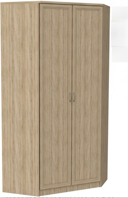 Распашной шкаф 403 несимметричный, цвет Дуб Сонома в Симферополе - изображение