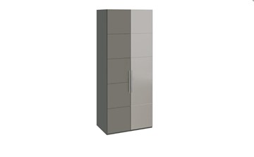 Шкаф Наоми с 1 зеркальной правой дверью, цвет Фон серый, Джут СМ-208.07.04 R в Симферополе