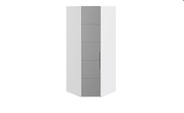 Шкаф Наоми с зеркальной левой дверью, цвет Белый глянец СМ-208.07.07 L в Симферополе