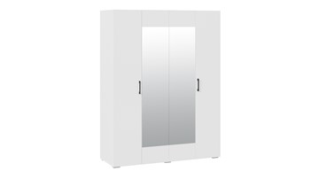 Шкаф для одежды 4-х дверный с зеркалом Нео (Белый) в Симферополе