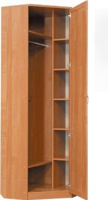 Распашной шкаф 402 угловой со штангой, цвет Венге в Симферополе - изображение 1