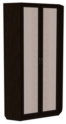 Распашной шкаф 401 угловой со штангой, цвет Венге в Симферополе - изображение