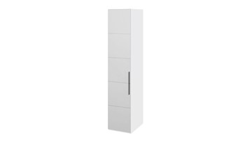 Шкаф распашной Наоми с зеркальной дверью правый, цвет Белый глянец СМ-208.07.02 R в Симферополе